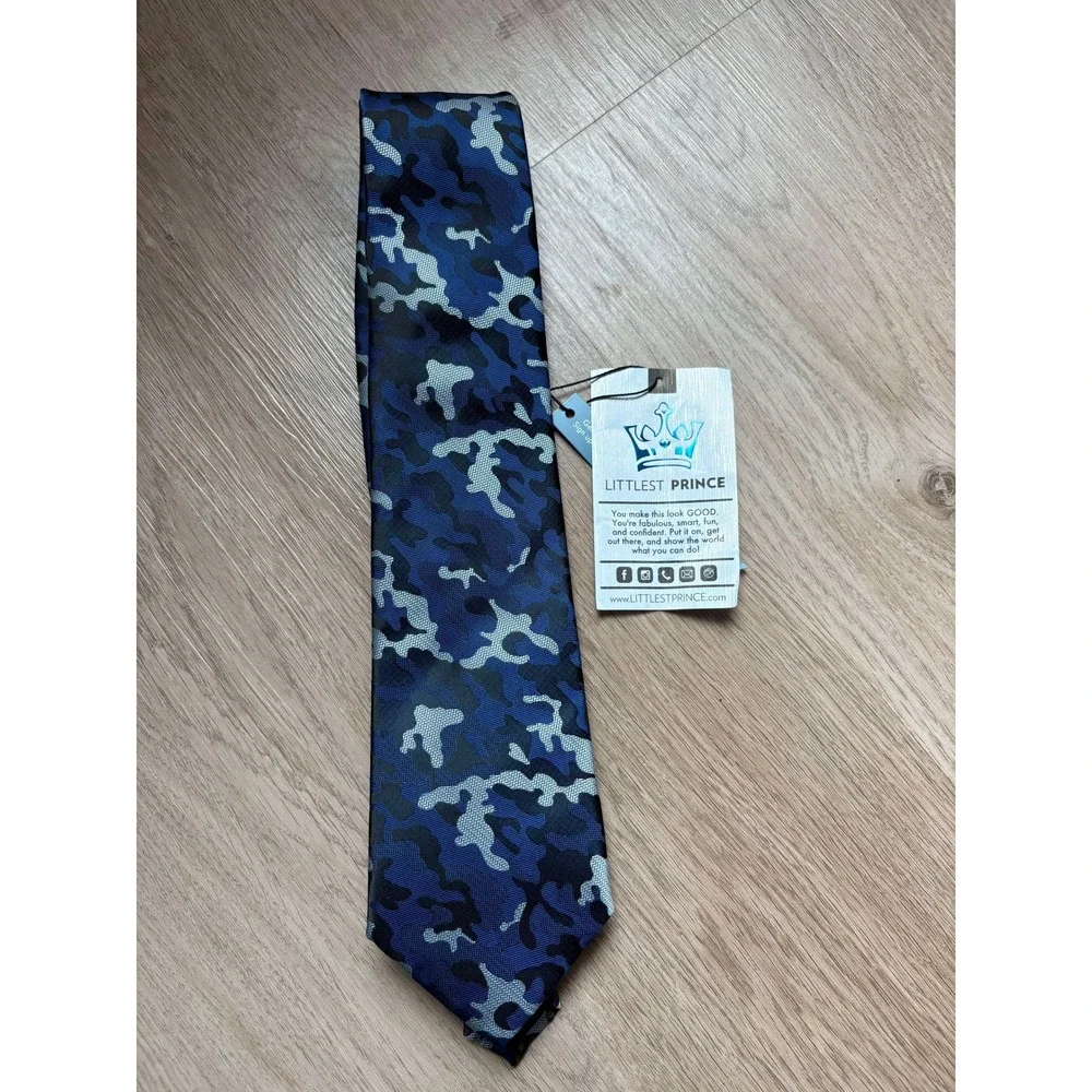 Littlest Prince‎ Camo Tie Formal Wedding Guest Easter Church Quiet Luxury Preppy
